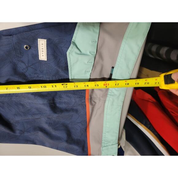 Vissala Board Shorts Mens Sz 30 Upcycle Cocotex Poly Stretch - Picture 12 of 13